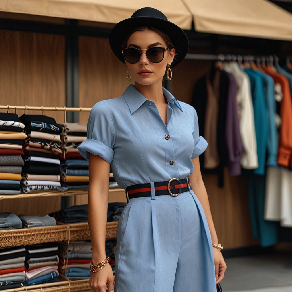 Chic accessories elevate budget ensemble