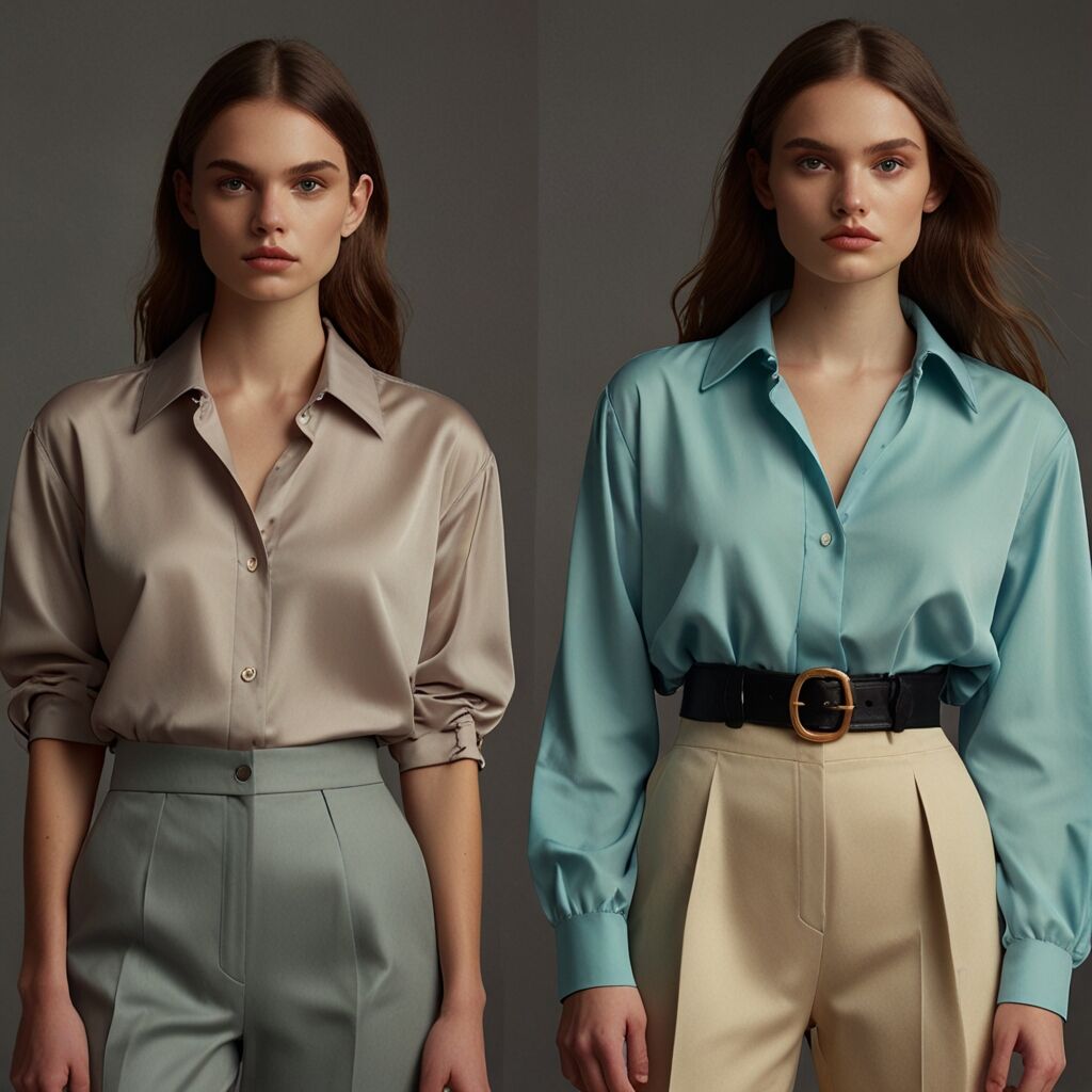 Fitted camisole tops provide sleek silhouettes