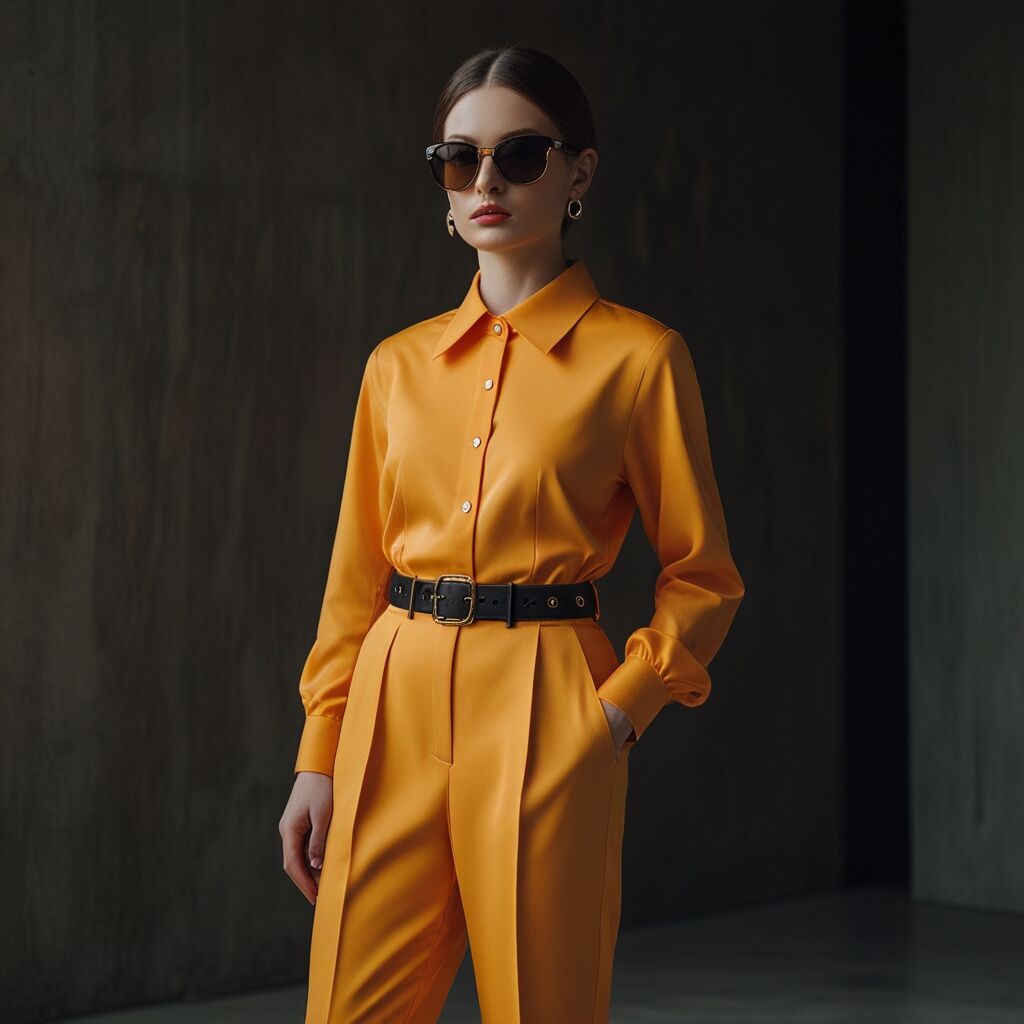 Eco-friendly apparel in minimalist design studio