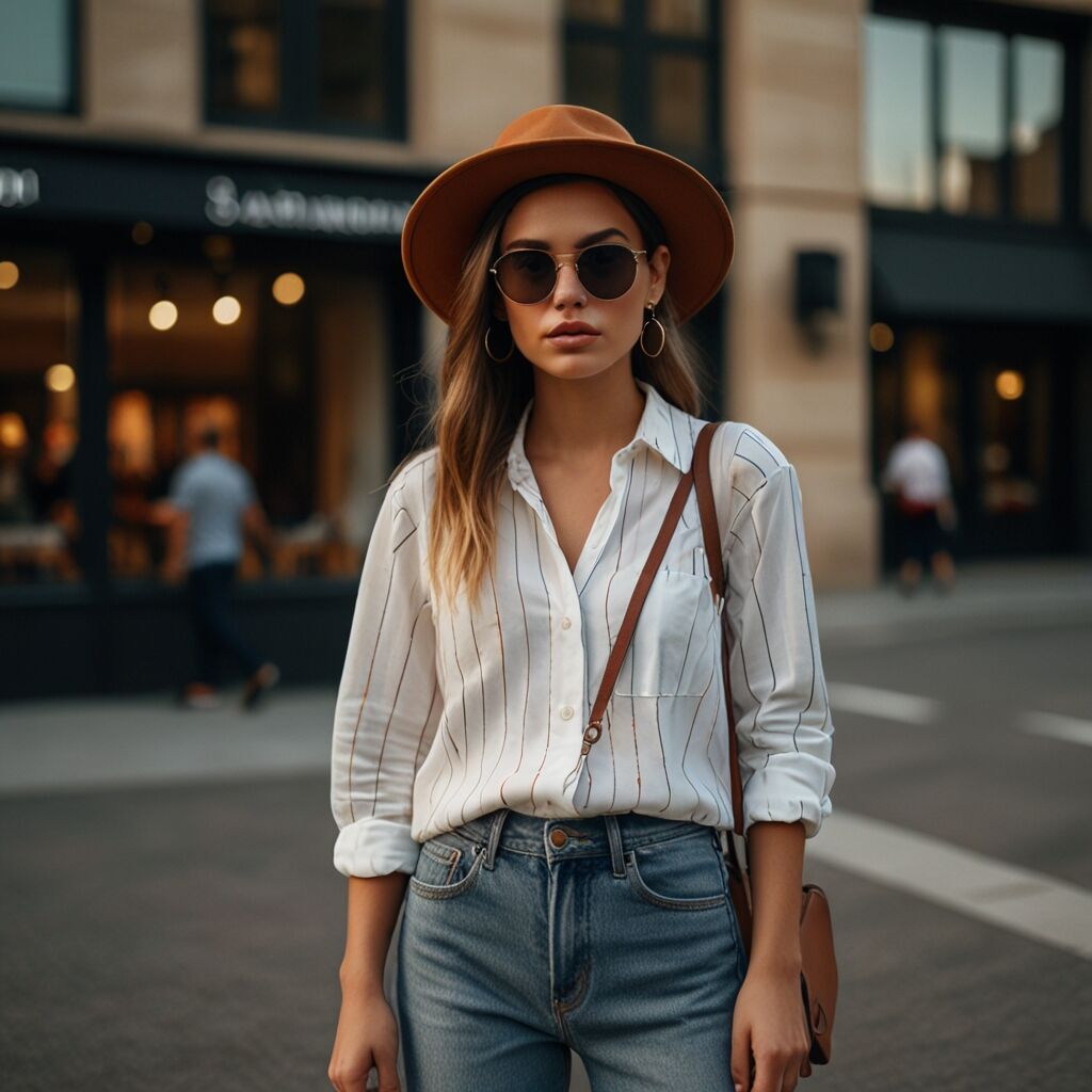 Layered henley shirts offer style.