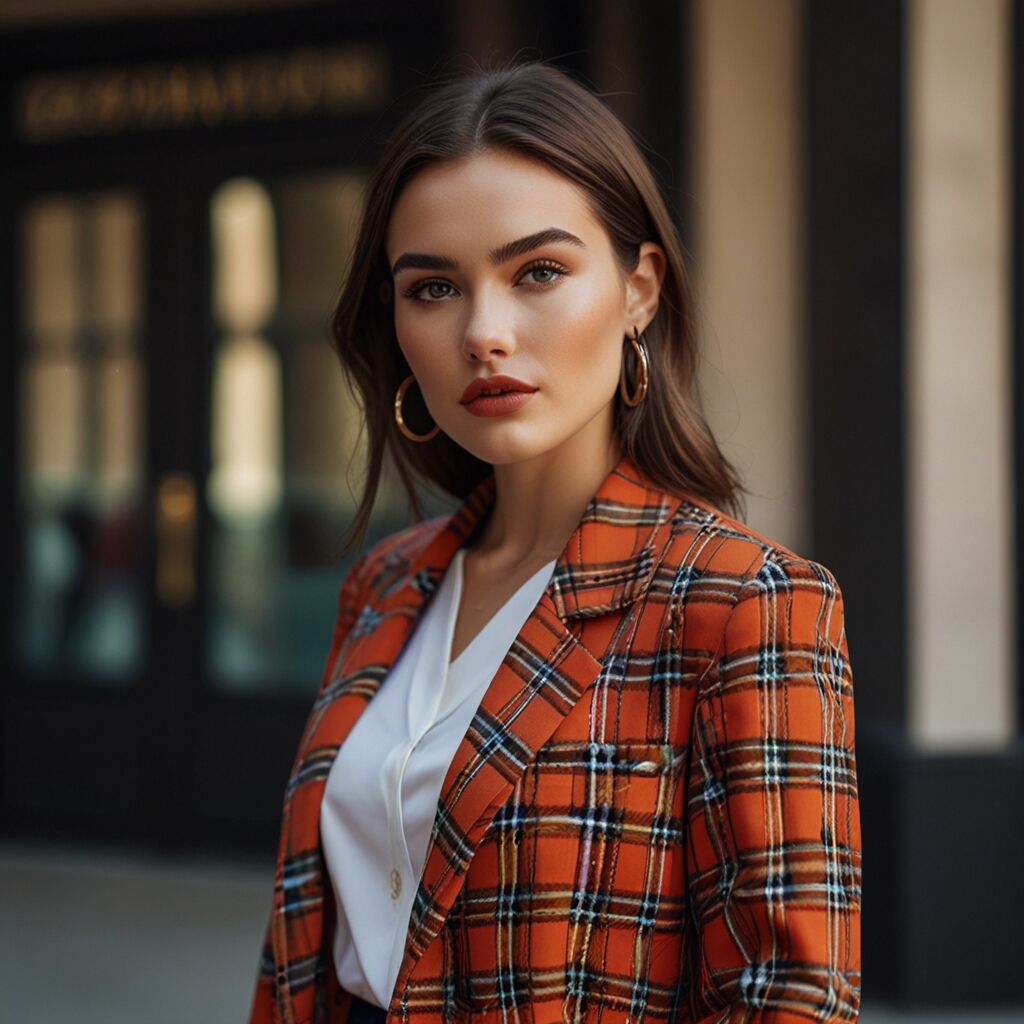 Patterned scarves add vibrant flair