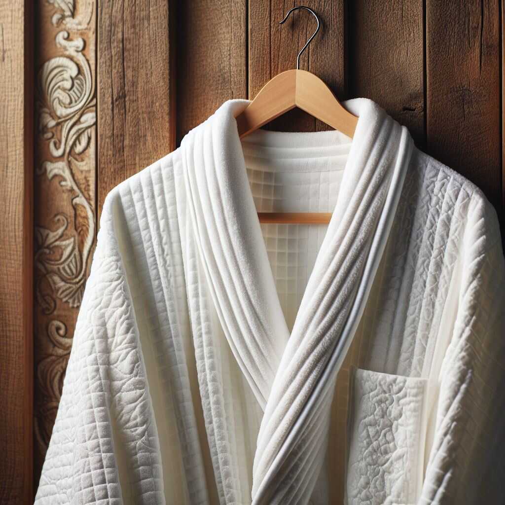 A plush shawl robe for ultimate comfort.