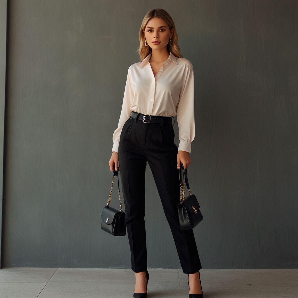 Sophisticated layers articulate monochrome style