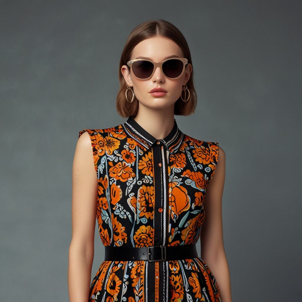 Star print jacket feels contemporary