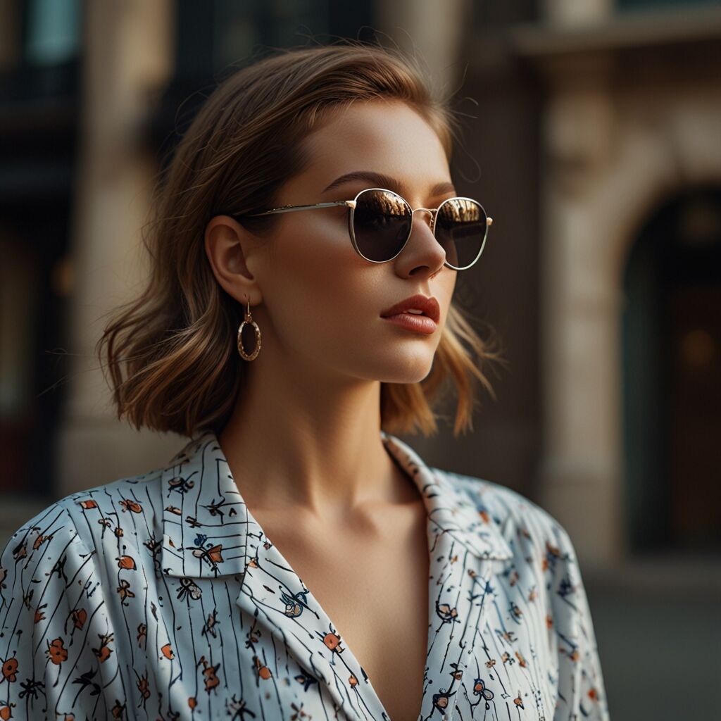 Bold statement necklace elevates evening outfit